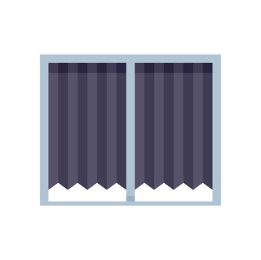 Kapalı bir pencerenin minimalist vektör illüstrasyonuName