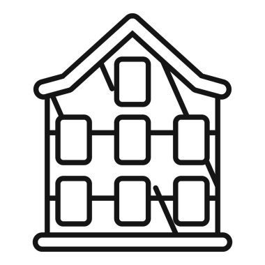 Güneş pillerinin çatısı ev için ince çizgili enerji sağlıyor.