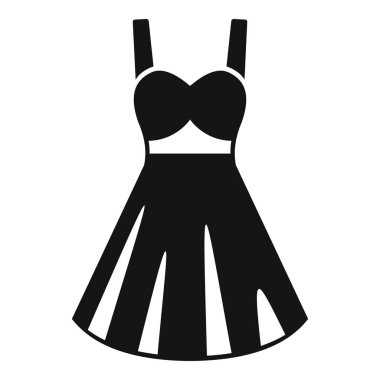 Yakası parlak bir kokteyl elbisesinin siyah silueti ve çıplak göbeği, zarafet ve stili somutlaştırıyor.