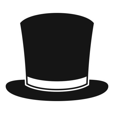 Sihirli gösterileri ve eğlenceyi temsil eden siyah şapka.