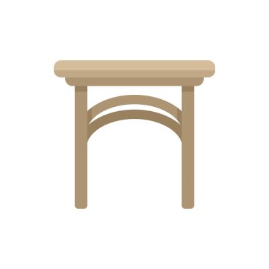 Dört ayaklı basit ahşap masa ve her çifti birbirine bağlayan kıvrımlı yapı eve minimalist bir estetik getiriyor.