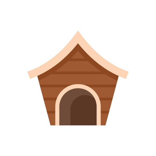 Деревянная собачья будка, стоящая одна, обеспечивающая приют и безопасное место для домашней собаки