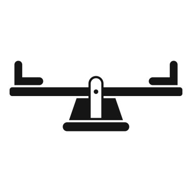 Tahterevallinin basit bir simgesi, oyun alanları, çocukluk ve açık hava aktiviteleriyle ilgili tasarımlar için mükemmel.