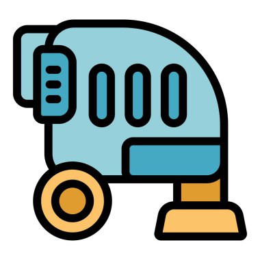 Profesyonel öğütme makinesi tadilat sırasında beton döşemeyi cilalıyor.