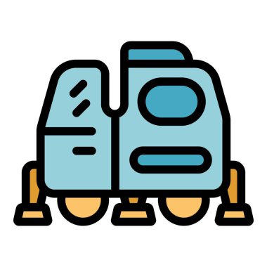 Ay gezgin aracı ayın yüzeyini keşfediyor.