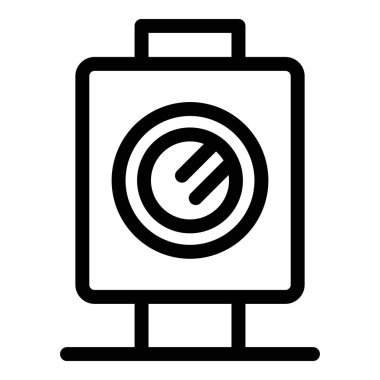 Reklam kampanyası gösteren sokak reklam panosunun basit bir simgesi