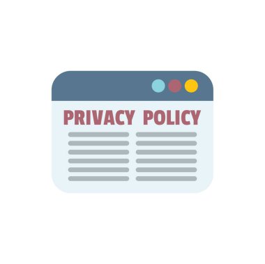 Gizlilik politikası olan bir web sitesi, veri korunması hakkında bilgi içeren bir belge