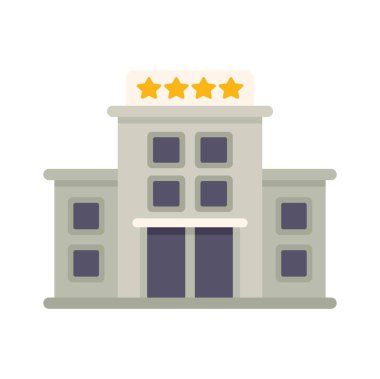 Beş yıldızlı otel binası gezginler ve turistler için yüksek kaliteli hizmet sunuyor