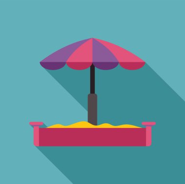 Şemsiyeli kum havuzu bir gölge oluşturur. Yazı, çocukluğu ya da açık havayı canlandırmak için mükemmeldir.