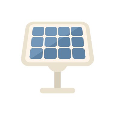 Güneş ışığını elektriğe dönüştüren, yenilenebilir enerji üreten bir güneş panelinin tasviri