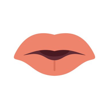 Bu vektör illüstrasyonunda, parmaklarına bastırılmış bir çift kapalı kadın dudağı var. Bu da sessizlik ya da gizlilik talebini simgeliyor.