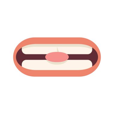 Bu karikatür ağzı dişleriyle ısırıyor.