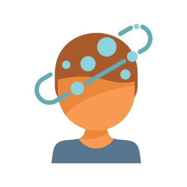 Bu simge baş dönmesinin yaygın bir belirtisidir, dönen bir duyuyla karakterize edilir.