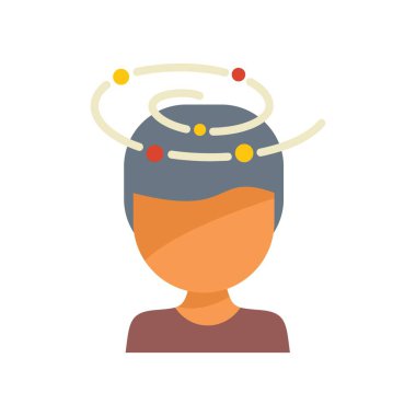 Genç adam başının etrafında dönen çizgilerle sersemlemiş hissediyor.