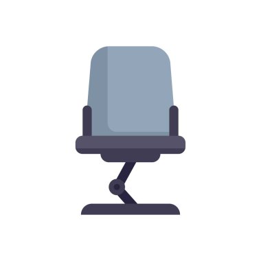 Ayarlanabilir yükseklik ayarlı modern ofis sandalyesinin basit bir çizimi