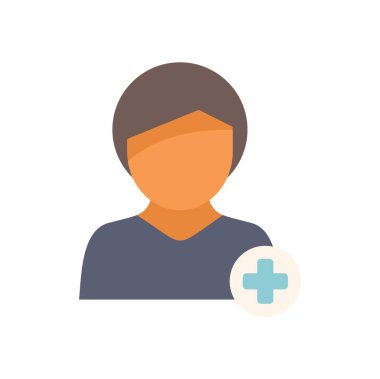 Kişi simgesi, genellikle yeni bir kişi eklemek için kullanılan artı sembolü ile gösterilir