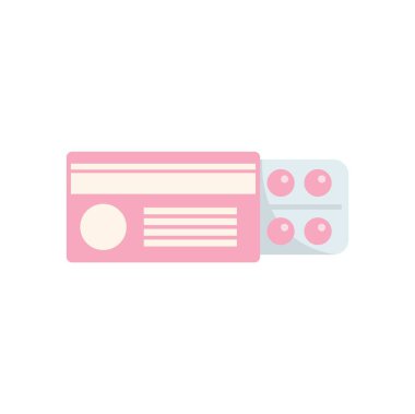 Hastalık tedavisi için pembe ilaç içeren pembe kabarcık paketi.