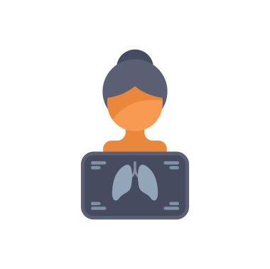 Kadın hasta akciğer sağlığı ve erken teşhisin önemini vurgulamak için göğüs röntgeni çekiliyor.