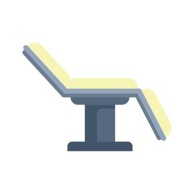 Tıbbi muayene masası tek bacak, yan görüş, sağlık konsepti