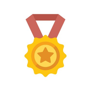 Kırmızı kurdeleli altın madalya, zafer ve başarıyı temsil ediyor.