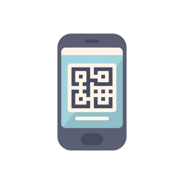 Smartphone bir qr kodu görüntülüyor, hızlı ve kolay bilgi veya hizmetlere erişim için taranmaya hazır