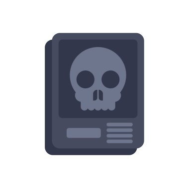 Tıbbi raporda kafatasını gösteren bir röntgen görüntüsü, sağlık ve ölüm oranlarını çağrıştırıyor.