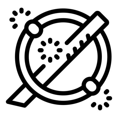 Havai fişeklerin patladığı yasak işareti, tehlike ve kutlamalar sırasında güvenlik ihtiyacını gösteriyor