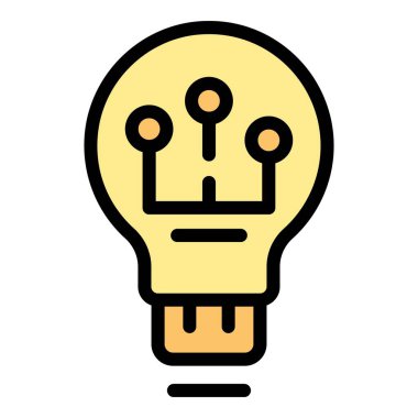 Yapay zeka gelişimi kavramını gösteren ampul