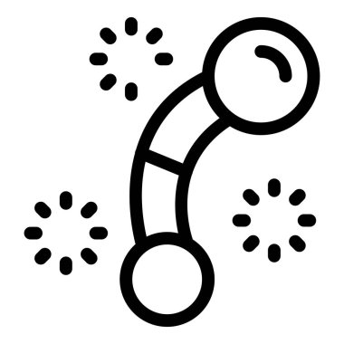 Etrafında havai fişekler patlayan bebek çıngıraklı oyuncağının cesur taslak simgesi