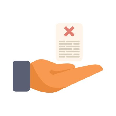 El ele tutuşmanın reddedildiği sözleşme, anlaşma veya kırmızı haç işaretli belge olumsuz cevap veya başarısız anlaşmanın sembolüdür.