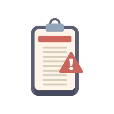 Panoda ünlem işareti simgesi, uyarı, uyarı, dikkat, hata konsepti içeren bir uyarı mesajı gösteriliyor