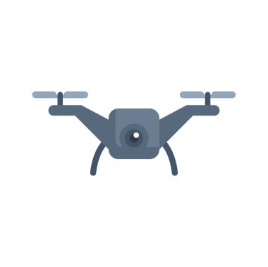 Modern kuadkopter drone uçuyor ve fotoğraf çekiyor.