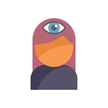 Kadın karakter üçüncü gözünü açıyor ve daha yüksek bir bilinç seviyesine ulaşıyor.