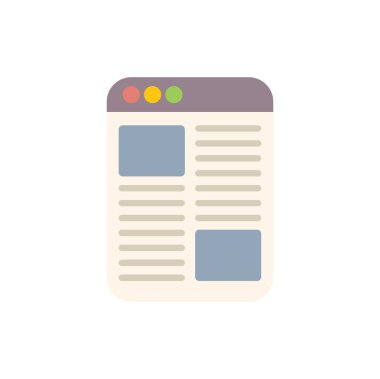 İçeriği metin ve resimlerle gösteren web sitesi düzeni