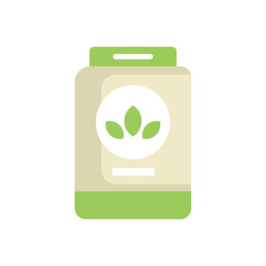 Üç yapraklı yeşil çay ambalajı doğal bileşenleri temsil ediyor.