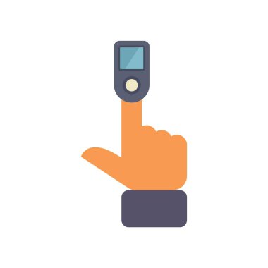 Parmak ucu nabız oksimetresi, kan oksijeni doygunluğunu ölçüyor.