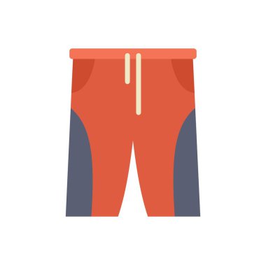 Fiziksel aktiviteler sırasında konfor ve esneklik için dizayn edilmiş askılı turuncu spor şortlar.