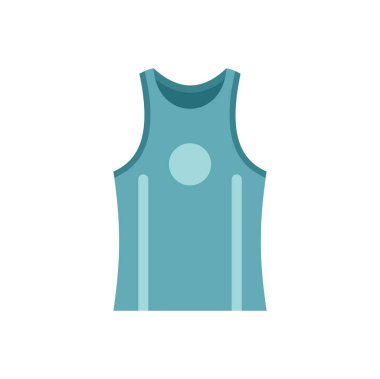 Çember amblemli mavi atlet basketbol, beyzbol, futbol ve diğer sporlar için bir takım üniforması konsepti gösteriyor.