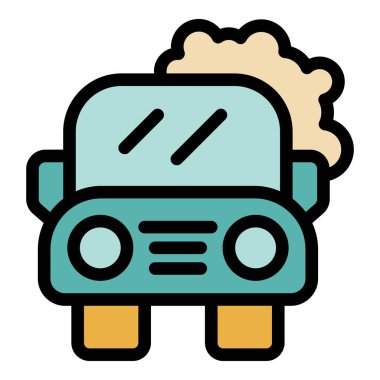 Bu simge çamurla kaplı bir off road aracını tasvir ediyor, off road 'un heyecanını ve macerasını vurguluyor