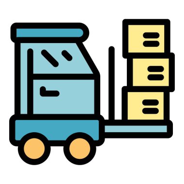 Forklift kaldırma kutuları, depolama ve depolama işlemleri temsil