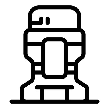 Modern bir toplu taşıma aracının varış zamanını gösteren dijital bir panelle basit simgesi