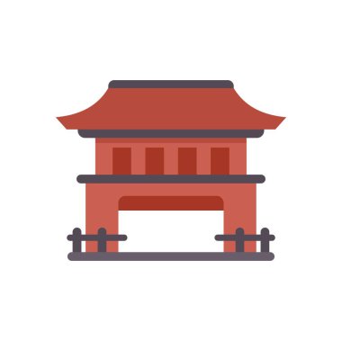 Geleneksel Asya kapısının bu temsili seyahat, kültür ve tarihle ilgili projeler için mükemmeldir.