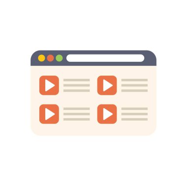 Web sitesi, dijital içeriği yayınlamak için çalma düğmeleri ile bir video oynatıcı arayüzü gösteriyor