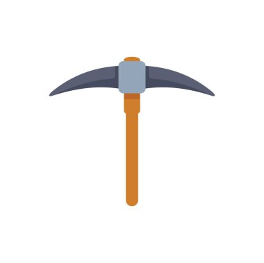 Klasik kazma. Gri çelik bir kafası ve sağlam ahşap sapı var. Madenciler ve jeologlar için çok önemli.