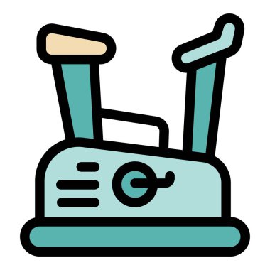 Bu stil ikonu, spor salonlarında ya da evlerde aktif yaşamı ve refahı sembolize eden durağan bir egzersiz bisikletini tasvir eder.