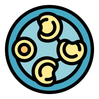 Bu vektör grafiği geleneksel ciladan köftelerin bir tabakta servis edildiğini gösteriyor, ciladan yapılmış mutfak ve yemekle ilgili projeler için mükemmel.