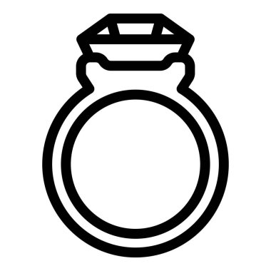 Bir elmas yüzüğün simgesi. Aşkı, evliliği ve bağlılığı temsil etmek için mükemmel.