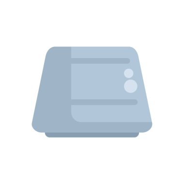 Dijital ekranlı modern elektrikli fırın pişirme zamanını ve sıcaklığını gösteriyor.