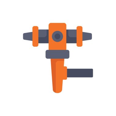 Yıkım ve inşaat alanlarında sert yüzeyleri parçalamak için kullanılan güçlü bir alet olan matkap görüntüsü