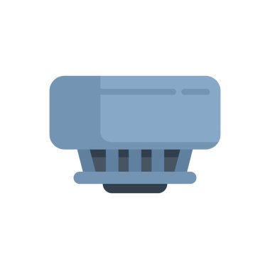 Tavanda asılı duran duman dedektörü dumanı, ev güvenlik sistemini, yangın güvenliğini tespit ediyor.